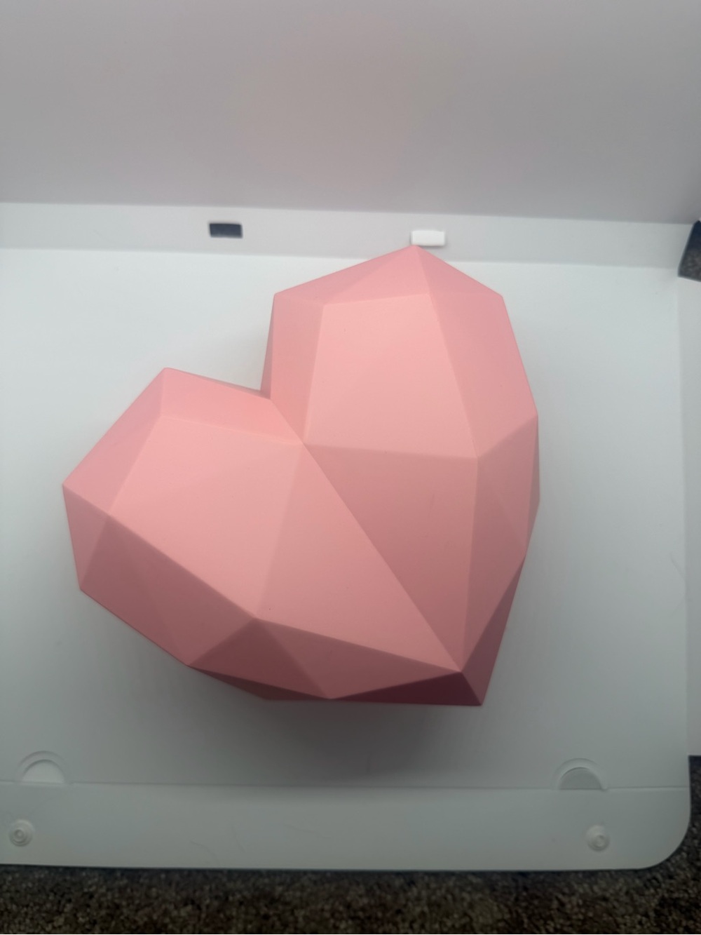Gift box- Pink Geometric Heart Wall Art Sculpture